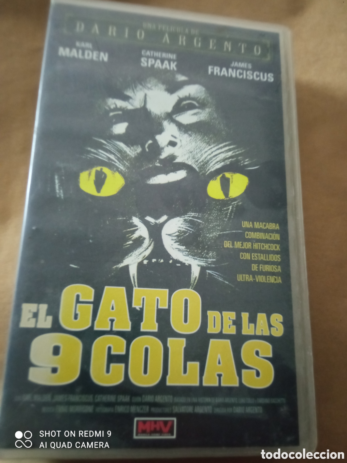 Cine: El gato de nueve colas pel&iacute;cula vhs caja peque&ntilde;a