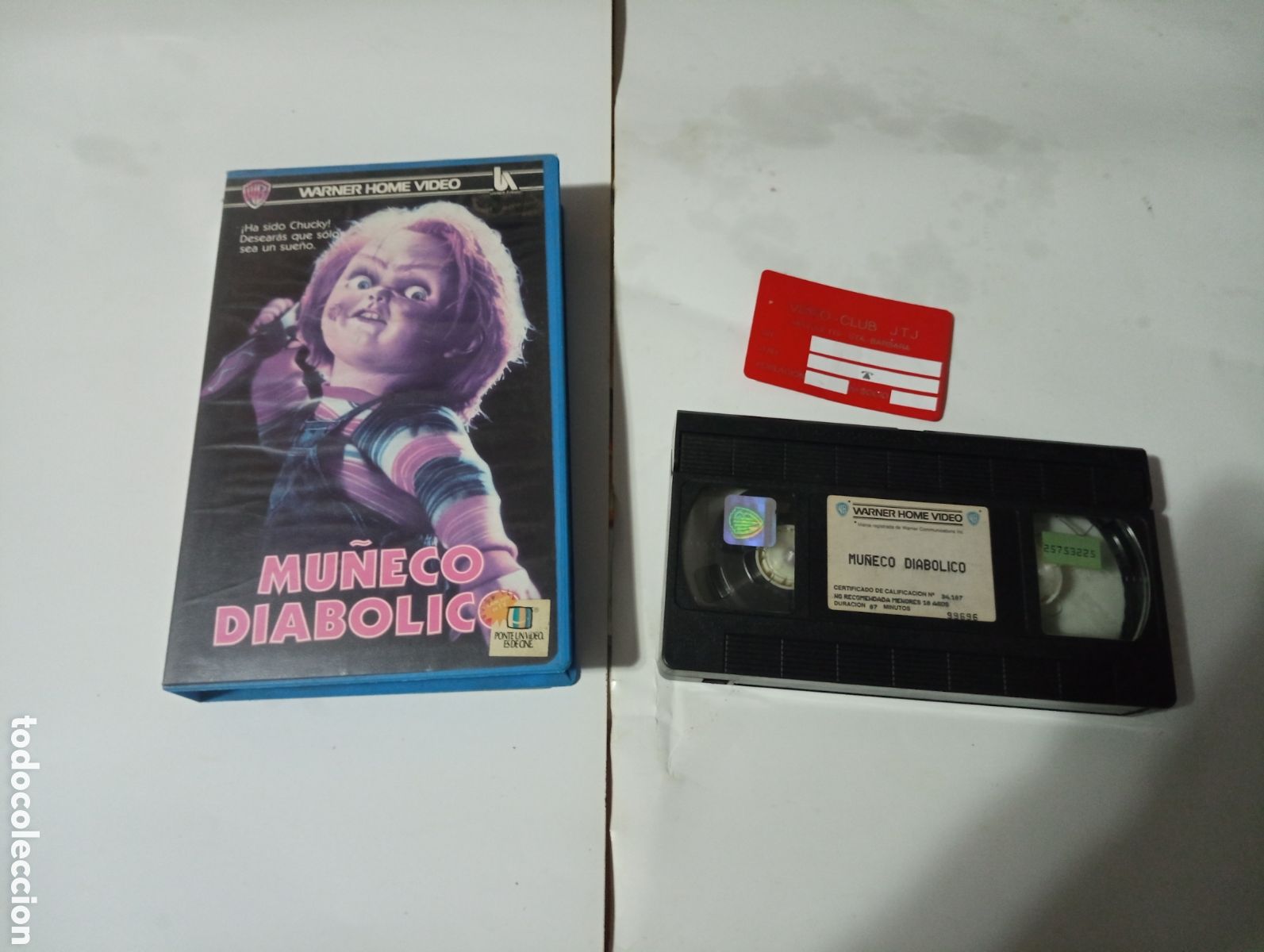 Cine: VHS Warner mu&ntilde;eco diab&oacute;lico