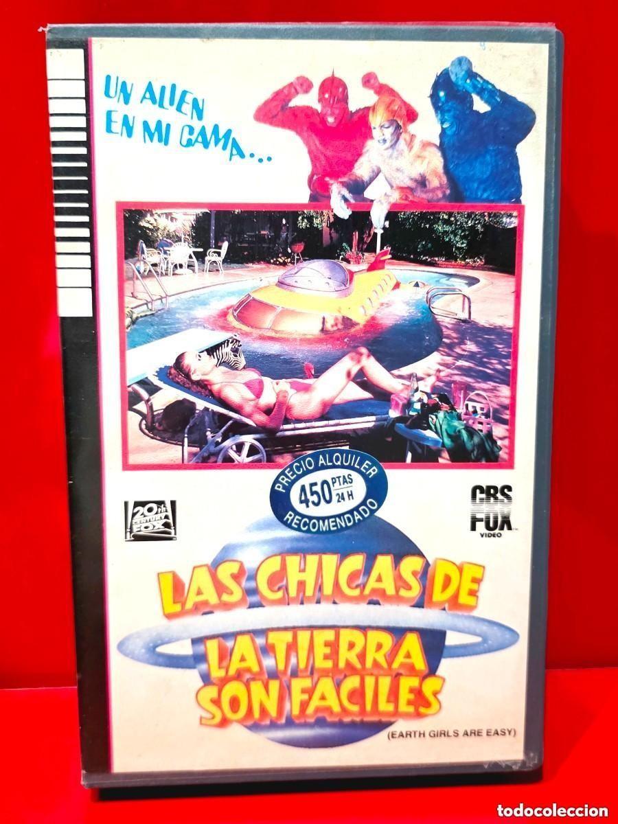 Cine: LAS CHICAS DE LA TIERRA SON FACILES (1988) - COMEDIA CBS 1&ordf; EDIC. VIDEOCLUB