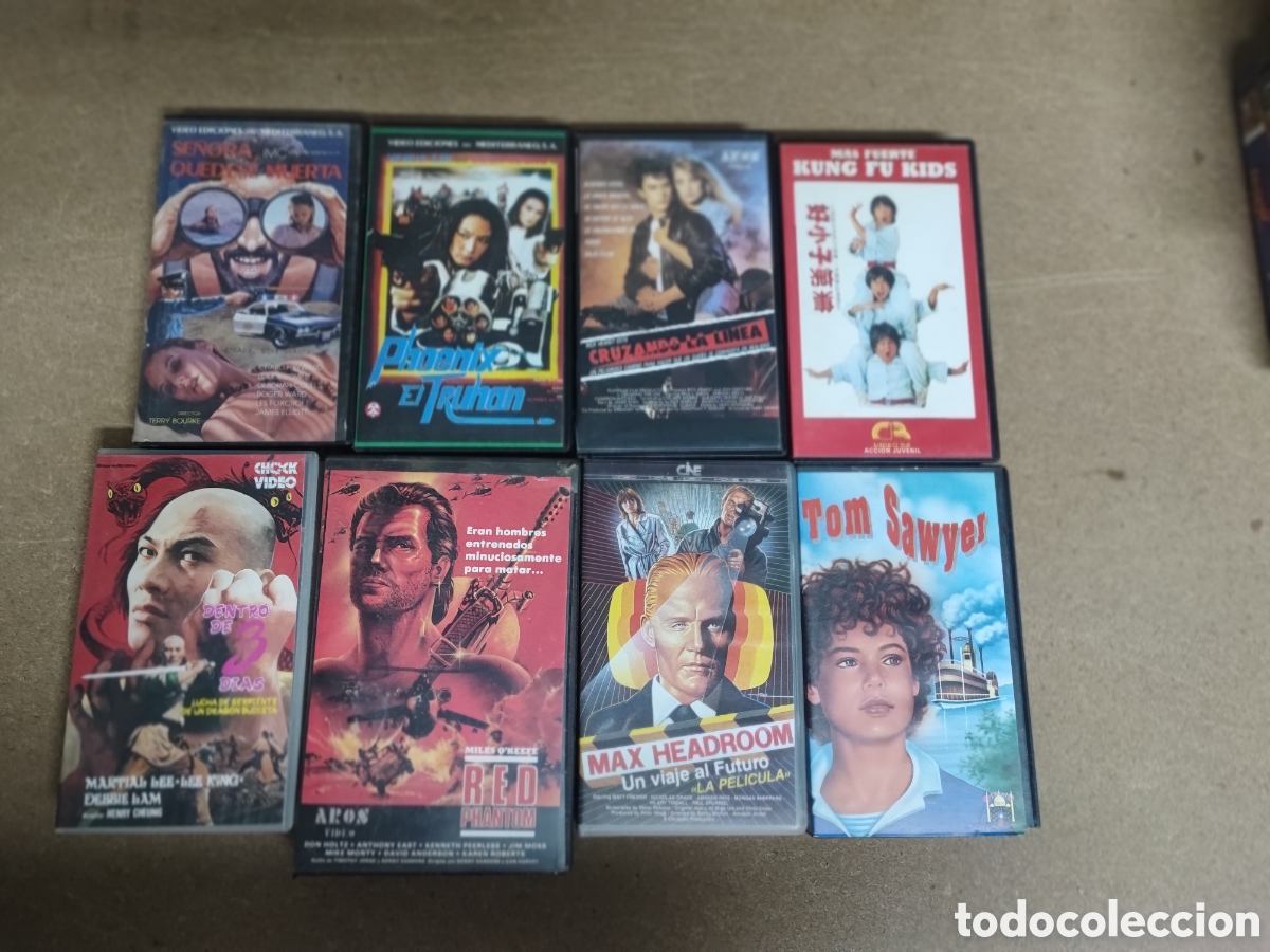 Cine: 8 pel&iacute;culas de video VHS