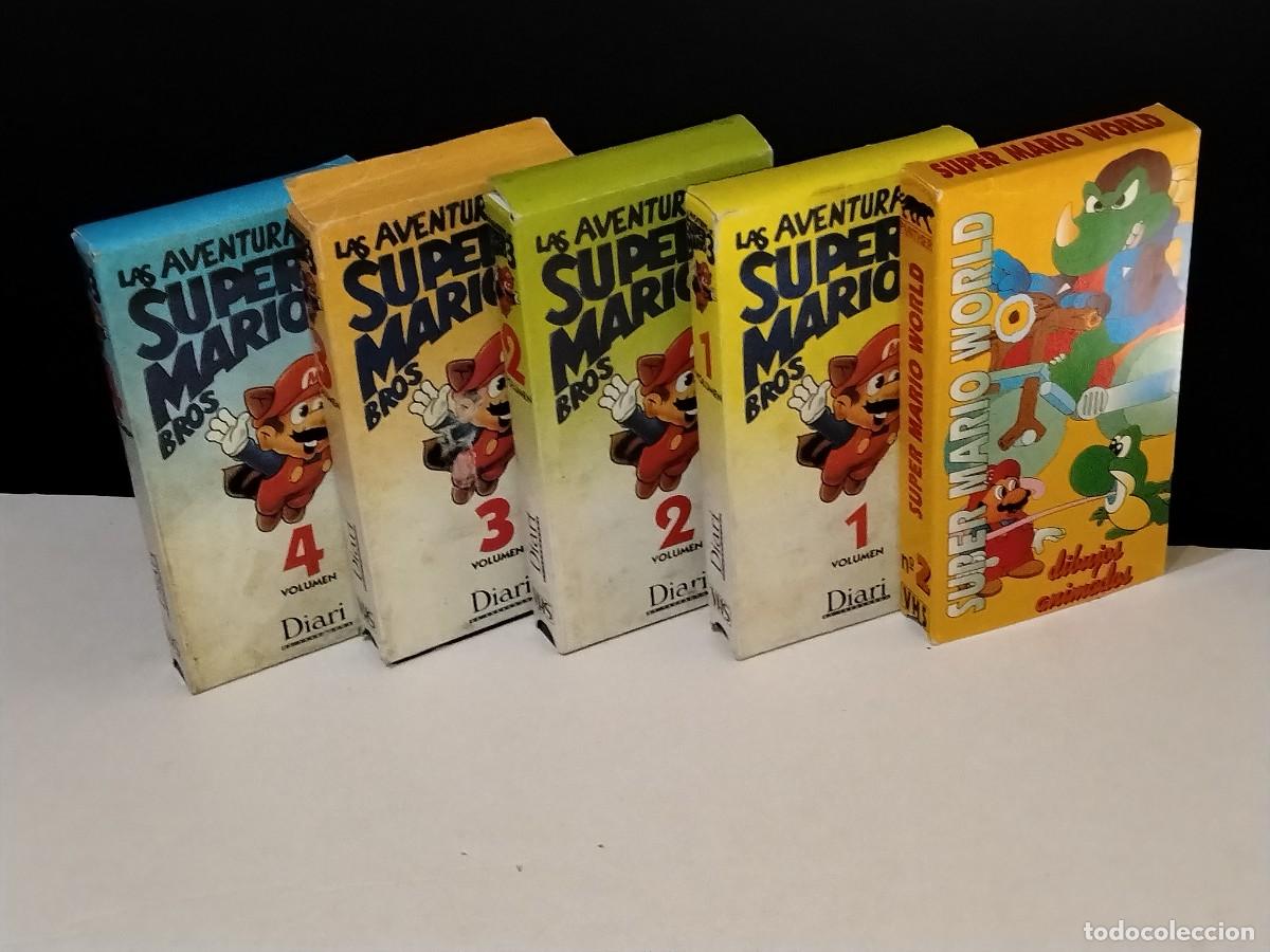 Cine: COLECCI&Oacute;N DE 4+1 VHS DE SUPER MARIO BROS+SUPERMARIO WORLD