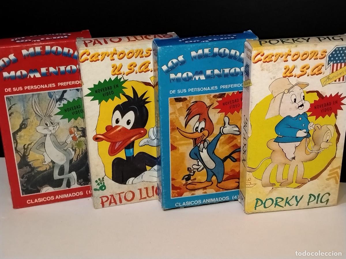 Cine: COLECCI&Oacute;N DE 4 VHS DE CL&Aacute;SSICOS ANIMADOS