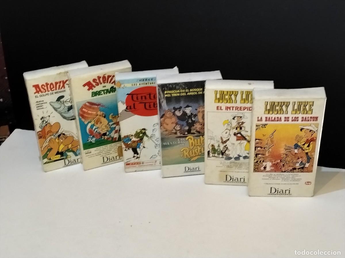 Cine: COLECCI&Oacute;N DE 6 VHS DE CL&Aacute;SSICOS ANIMADOS - ASTERIX...