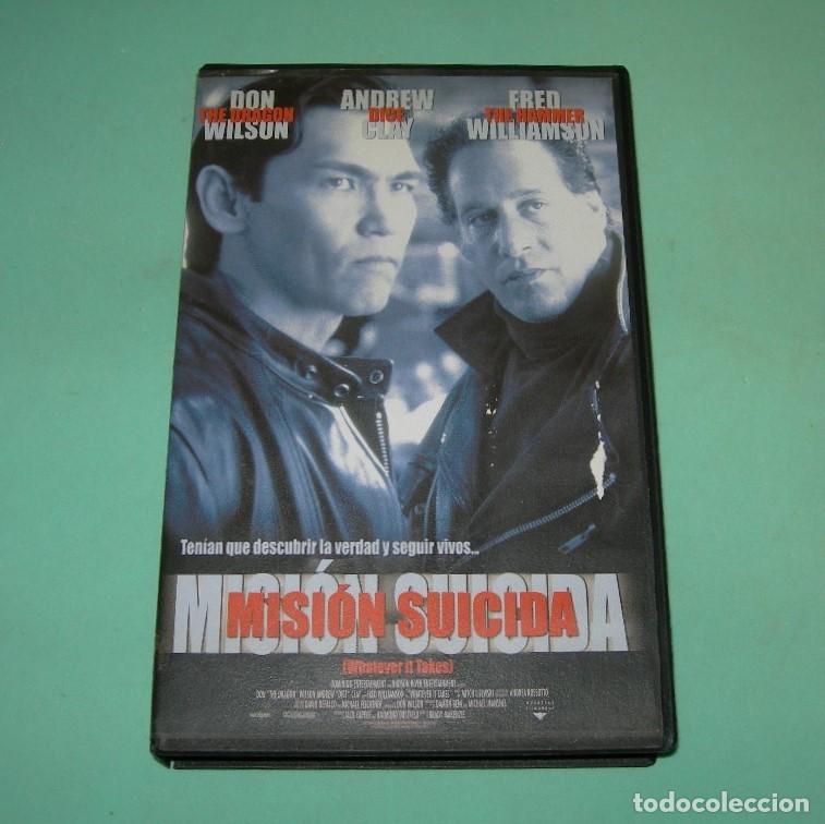 Cine: PEL&Iacute;CULA VHS MISI&Oacute;N SUICIDA - DON THE DRAGON WILSON - ANDREW CLAY -