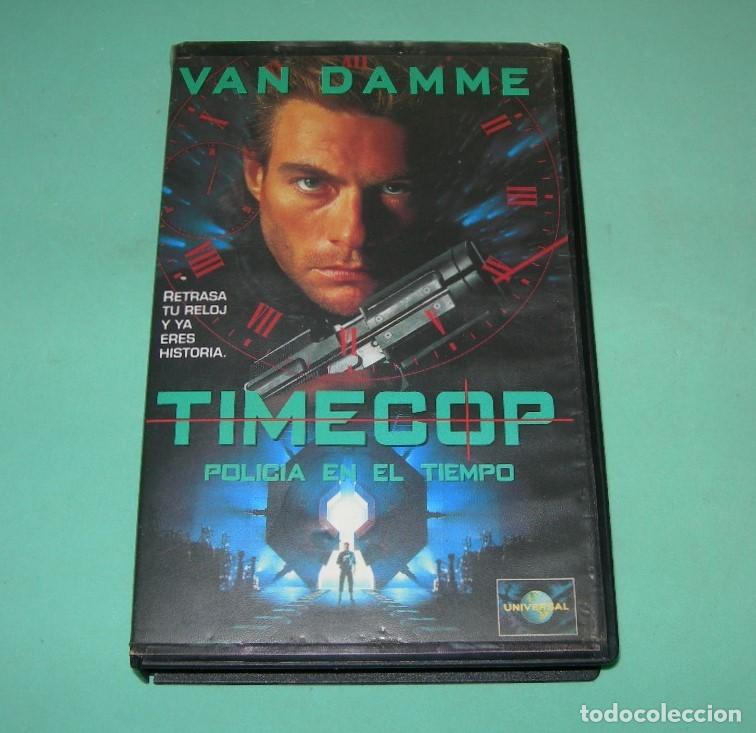 Cine: PEL&Iacute;CULA VHS TIMECOP POLIC&Iacute;A EN EL TIEMPO - JEAN CLAUDE VAN DAMME -