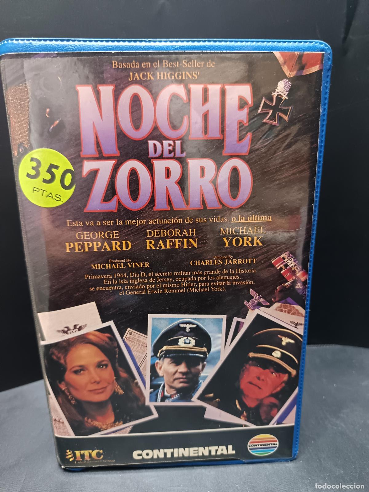 Cine: NOCHE DEL ZORRO con George Peppard, Michael York... VHS II Guerra Mundial