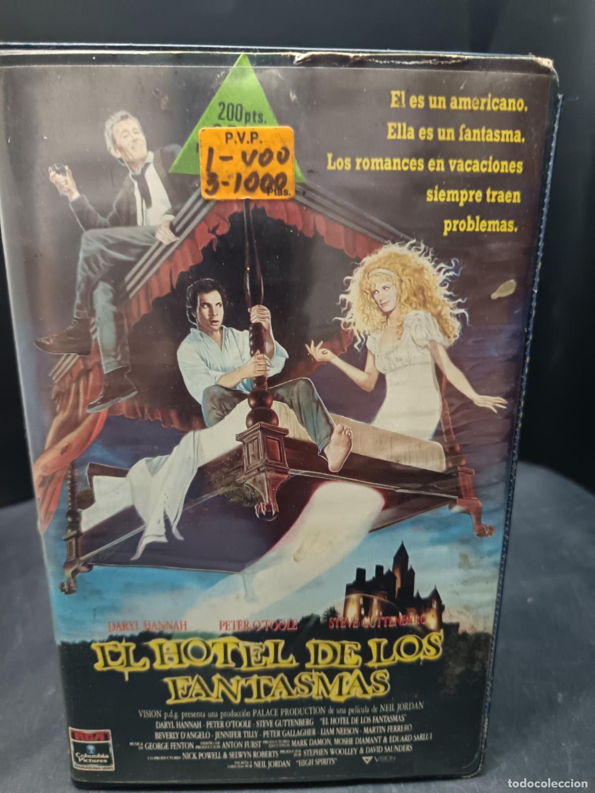 Cine: EL HOTEL DE LOS FANTASMAS de Neil Jordan con Steve Guttenberg, Daryl Hannah... VHS Comedia Fantasia.