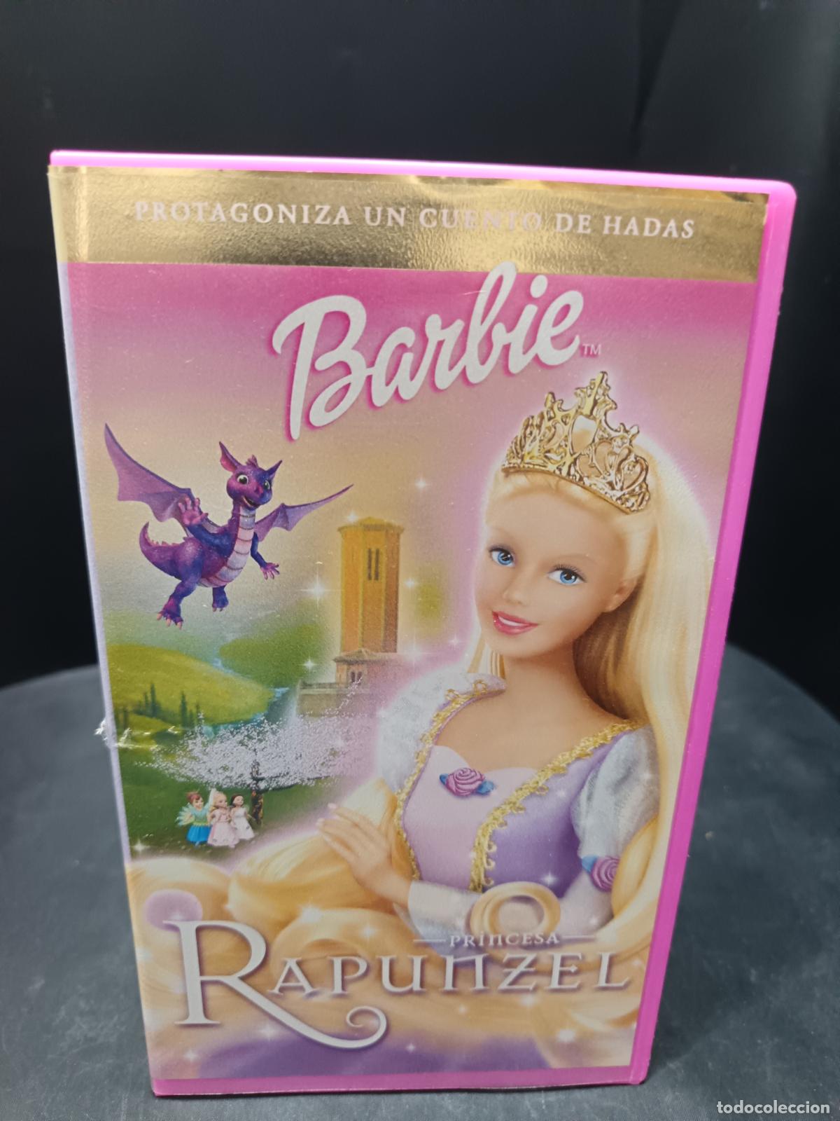 Cine: BARBIE La princesa Rapunzel. VHS Animaci&oacute;n.