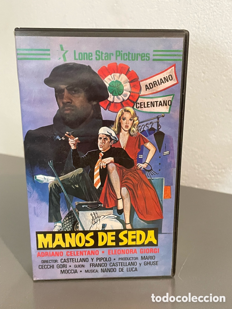 Kino: VHS pel&iacute;cula comedia rom&aacute;ntica italiana &rdquo;Manos de seda&rdquo; (Mani di velluto) 1979.