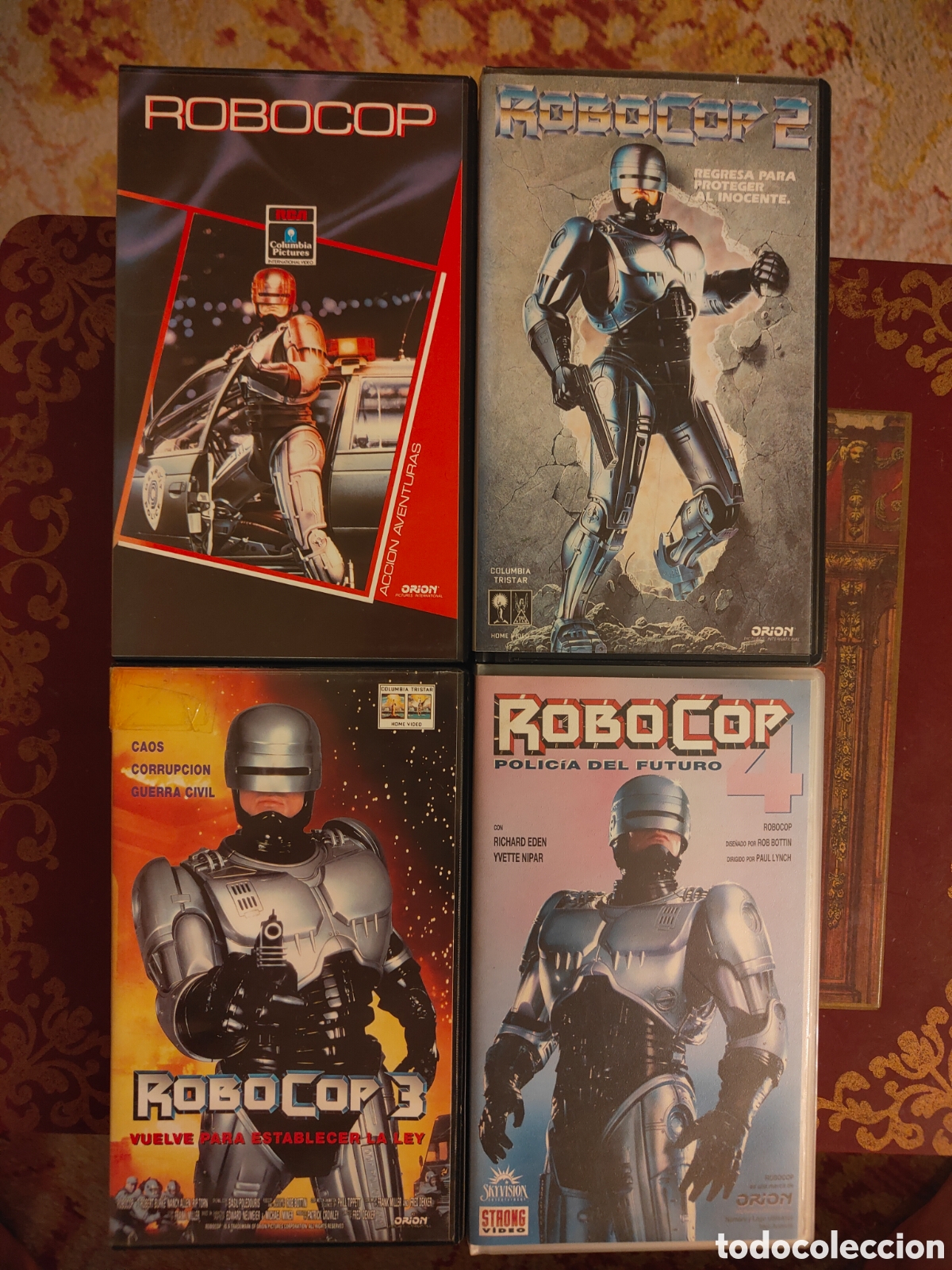 Cine: Lote 4 Cintas VHS RoboCop Saga Cinematografica Completa (1, 2, 3) + Serie TV Policia del Futuro