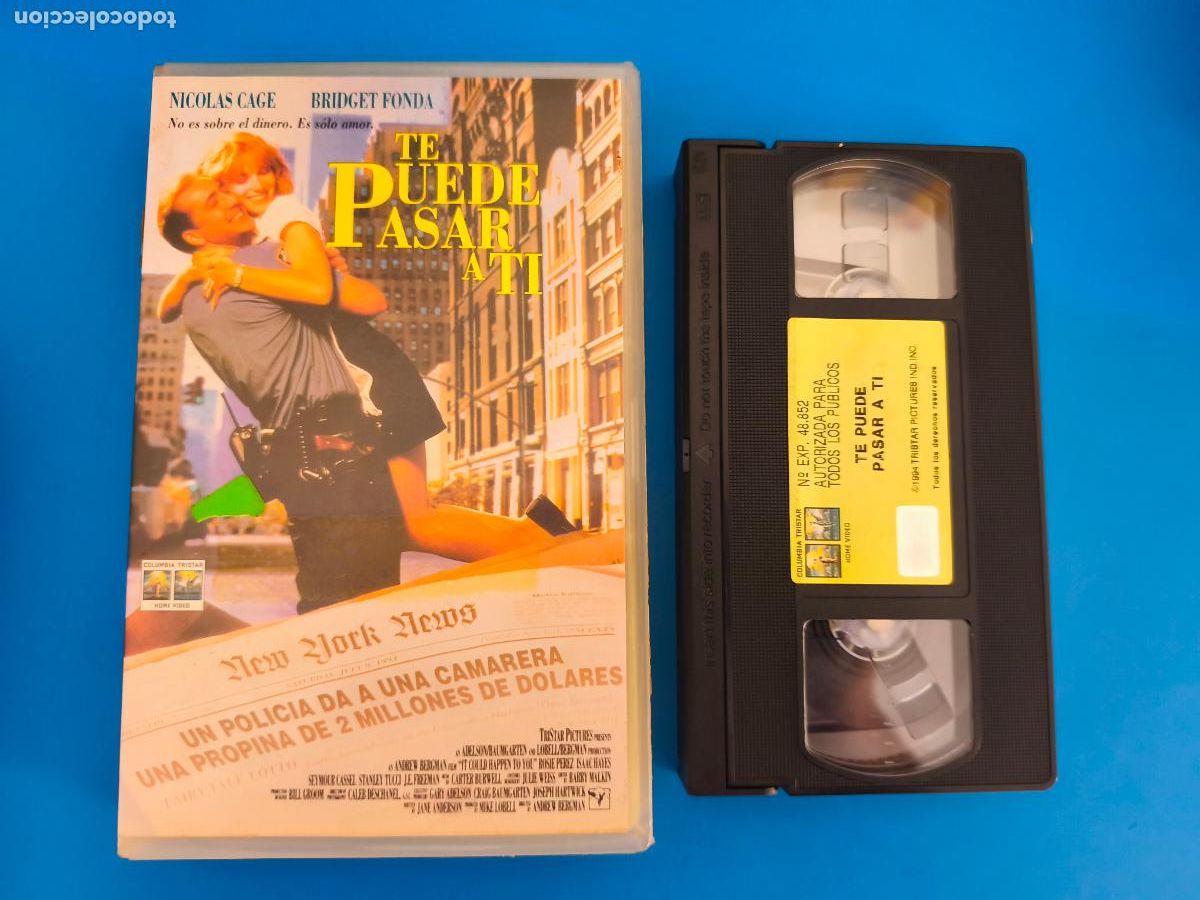Cine: PELICULA VHS TE PUEDE PASAR A TI NICOLAS CAGE A&Ntilde;O 1995