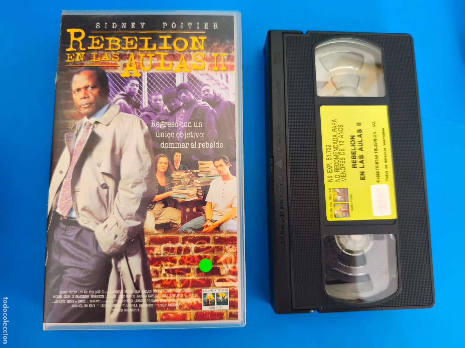 Cine: PELICULA VHS REBELION EN LAS AULAS II SIDNEY POITIER A&Ntilde;O 1996
