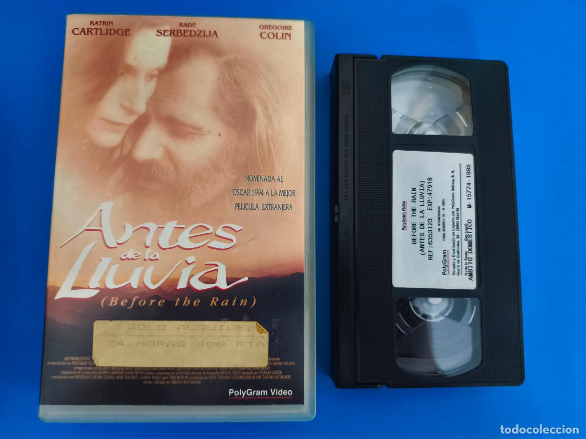 Cine: PELICULA VHS ANTES DE LA LLUVIA KATRIN CARTLIDGE A&Ntilde;O 1995