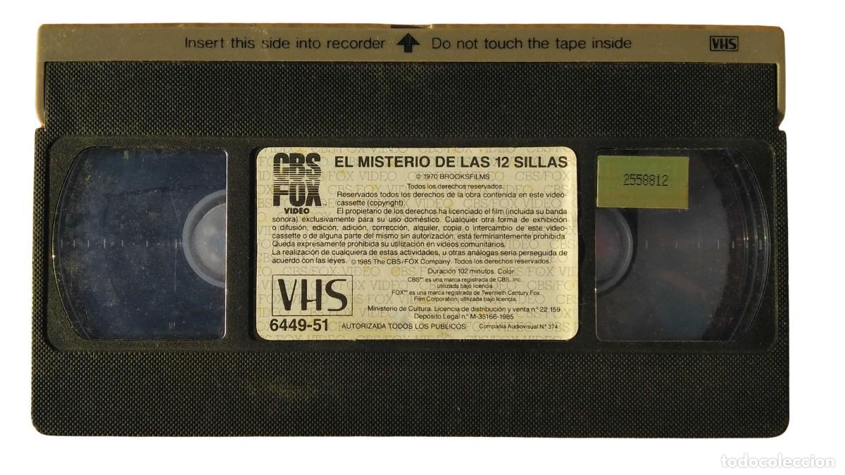 Cinema: PEL&Iacute;CULA VHS &rdquo;EL MISTERIO DE LAS 12 SILLAS&rdquo; (MEL BROOKS) - A&Ntilde;O 1970