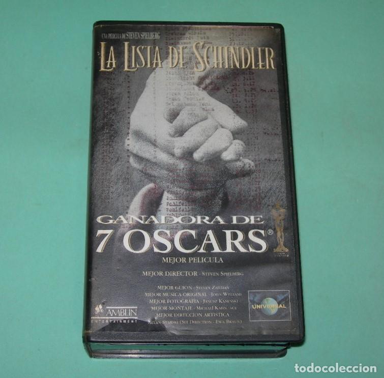 Cine: PEL&Iacute;CULA VHS LA LISTA DE SCHINDLER - STEVEN SPIELBERG - ESTUCHE DOBLE CON 2 CINTAS -