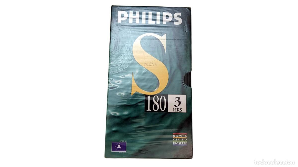Cine: VHS Nuevo Precintado Philips S 180 &ndash; 3 Horas &ndash; A&ntilde;os 90 &ndash; New Old Stock &ndash; Coleccionistas