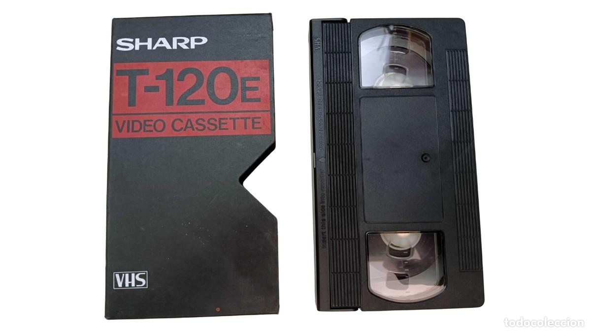 Cine: VHS Usada Sharp T-120E &ndash; A&ntilde;os 80/90 &ndash; Cinta en Buen Estado
