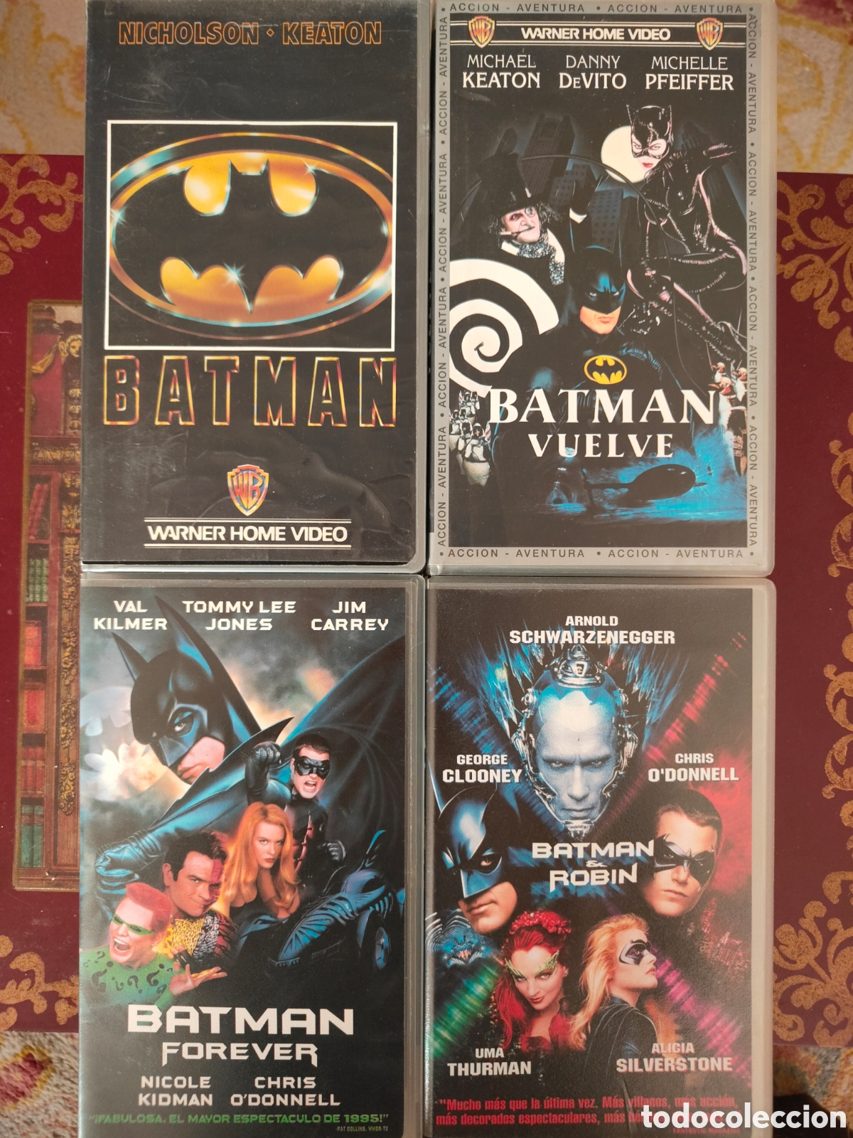Cine: Tetralog&iacute;a Completa Batman VHS (1989-1997) - Warner Home Video (4 Cintas)