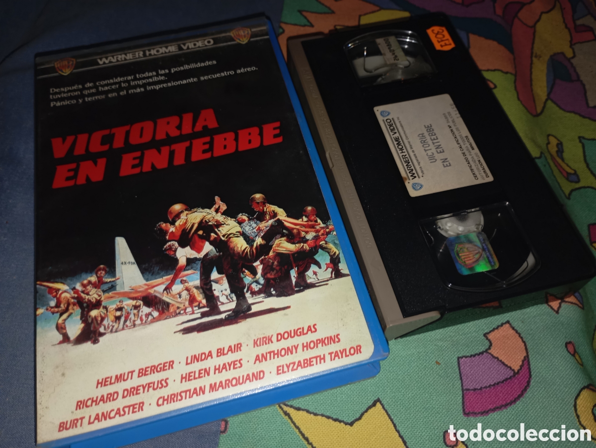 Cine: VICTORIA EN ENTEBBE- VHS- LINDA BLAIR- HELMUT BERGER