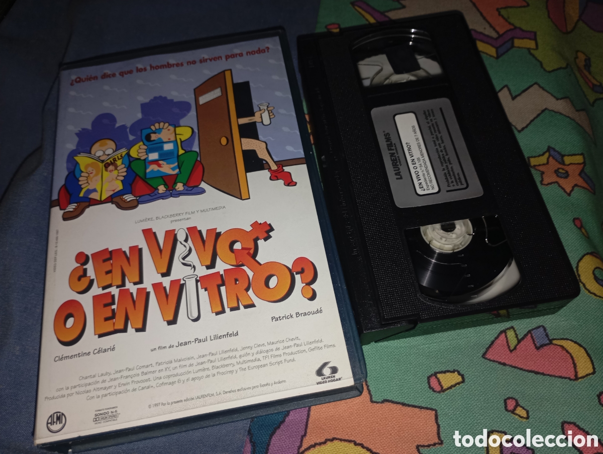 Cine: En vivo o en vitro- vhs- caja grande