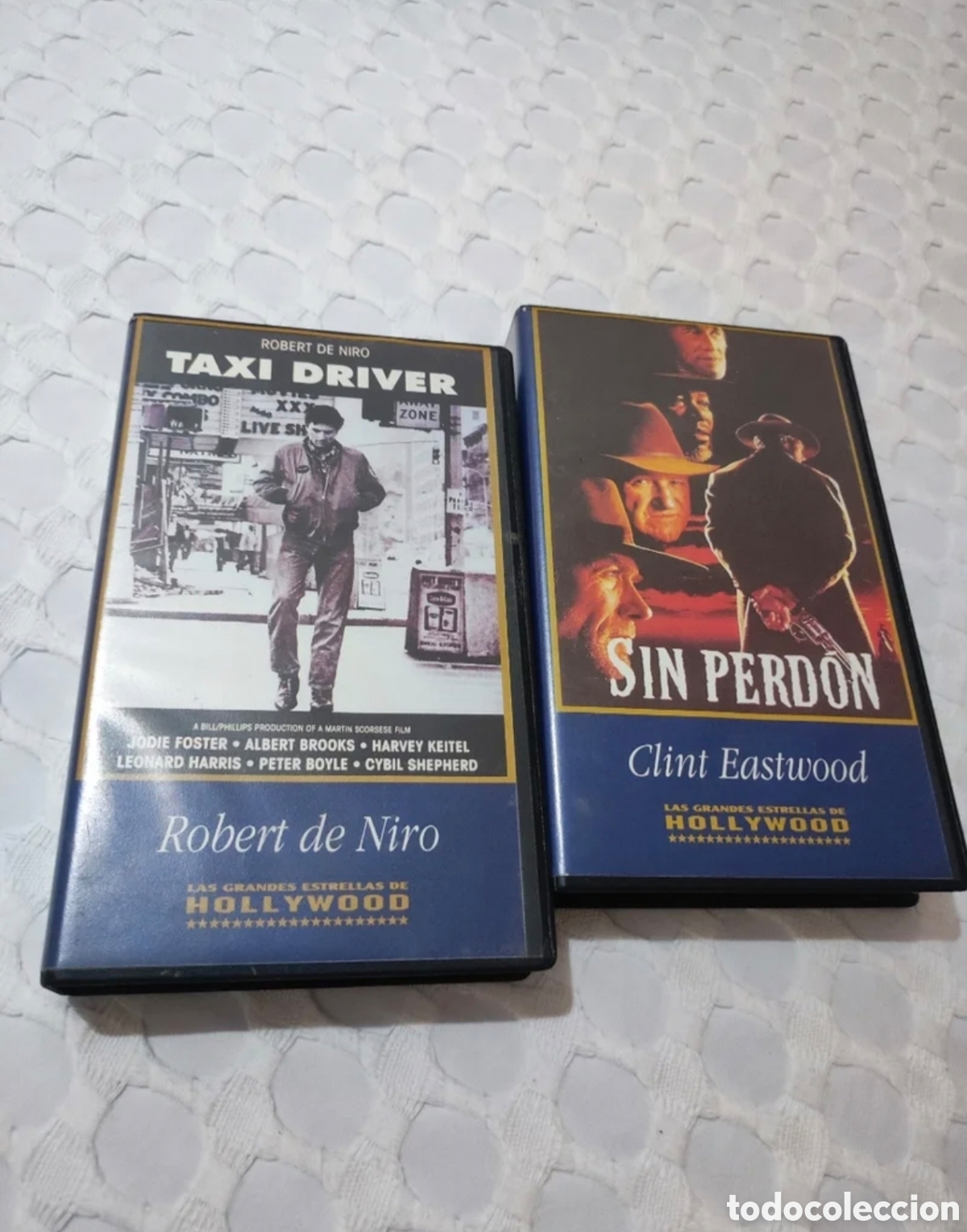 Cine: Pel&iacute;cula cl&aacute;sica VHS Taxi Driver y Sin perdon de Robert de Niro y Clint Eastwood.