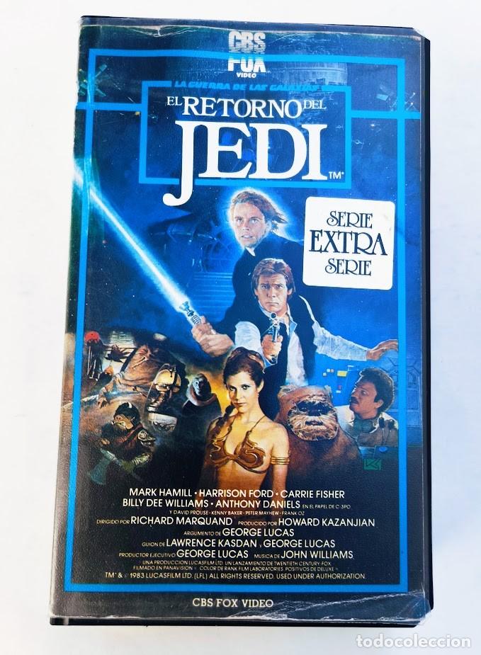 Cine: Star Wars El retorno del Jedi. VHS. CBS FOX 1478-51. 1a edici&oacute;n 1985.
