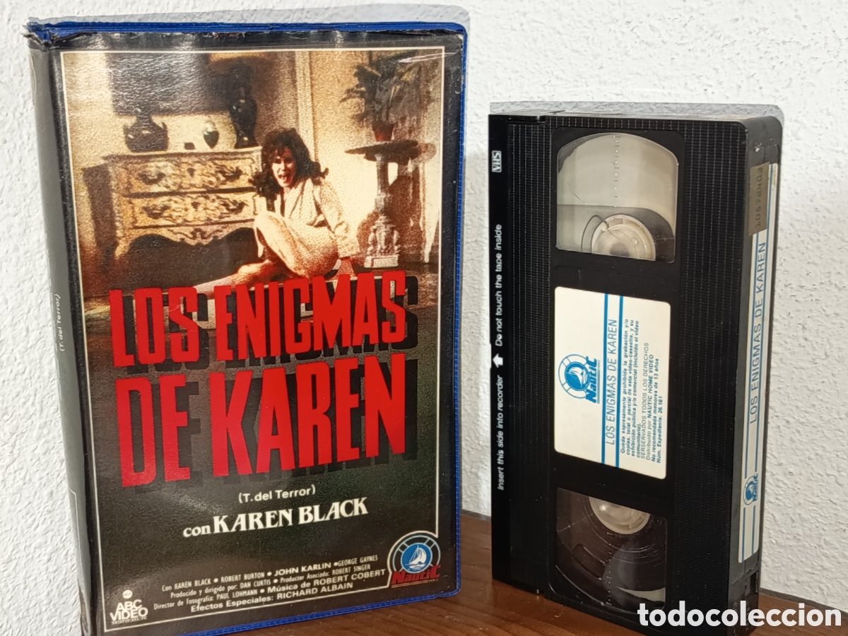 Cine: Los enigmas de Karen black. Pel&iacute;cula VHS