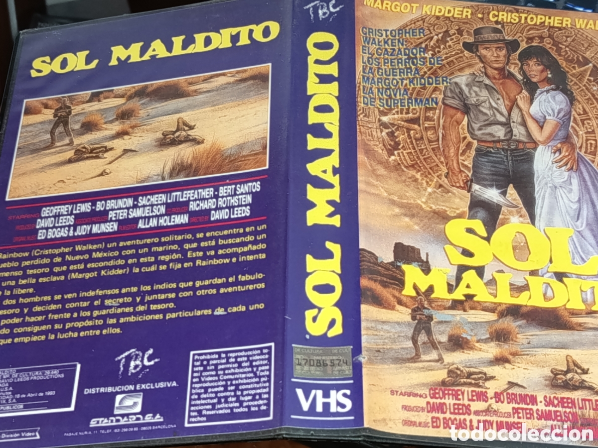 Cine: Sol maldito. Pel&iacute;cula VHS - Foto 2