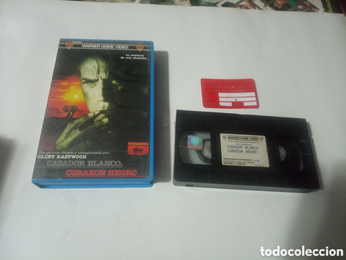 Cine: VHS Warner CLINT EASTWOOD CAZADOR BLANCO CORAZON NEGRO