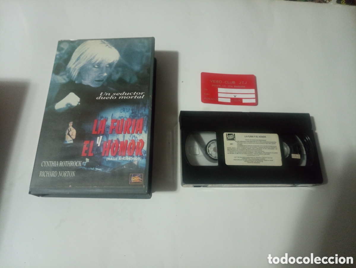 Cine: VHS LA FURIA Y EL HONOR CYNTHIA ROTHROCK