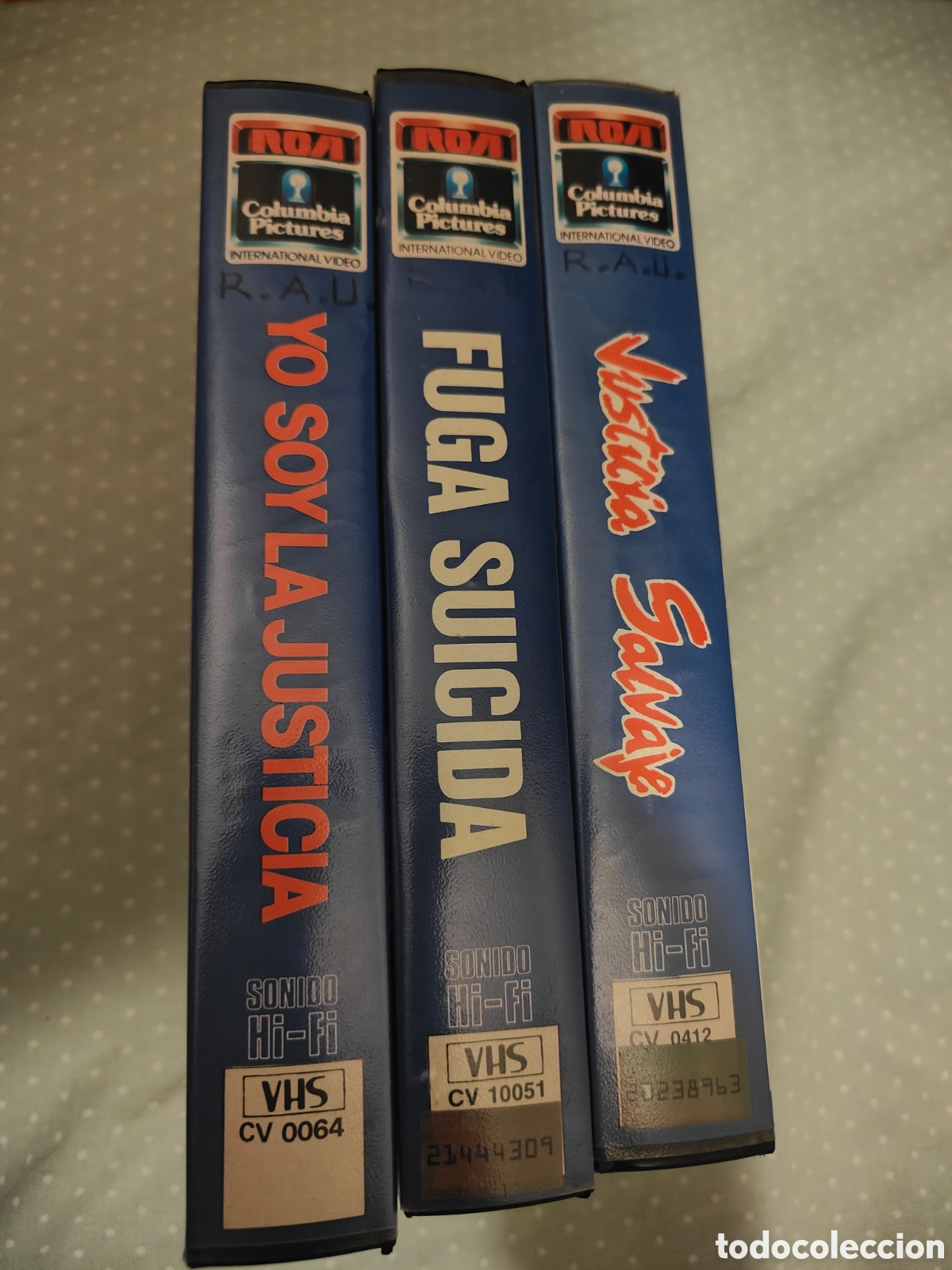 Cine: 3 Cintas VHS Charles Bronson - RCA Columbia (Yo soy la justicia / Justicia salvaje / Fuga Suicida
