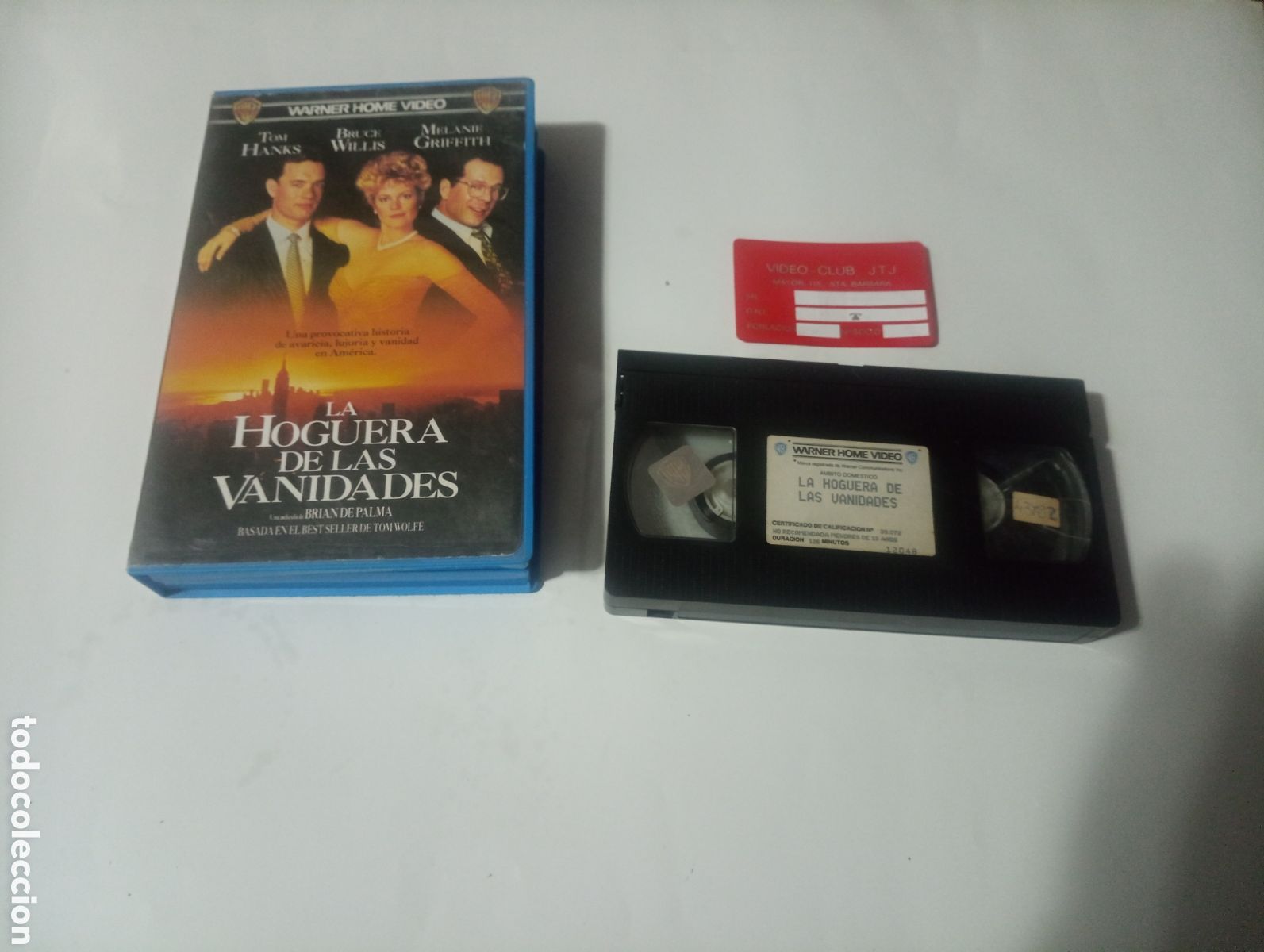 Cine: VHS LA HOGUERA DE LAS VANIDADES TOM HANKS BRUCE WILLIS