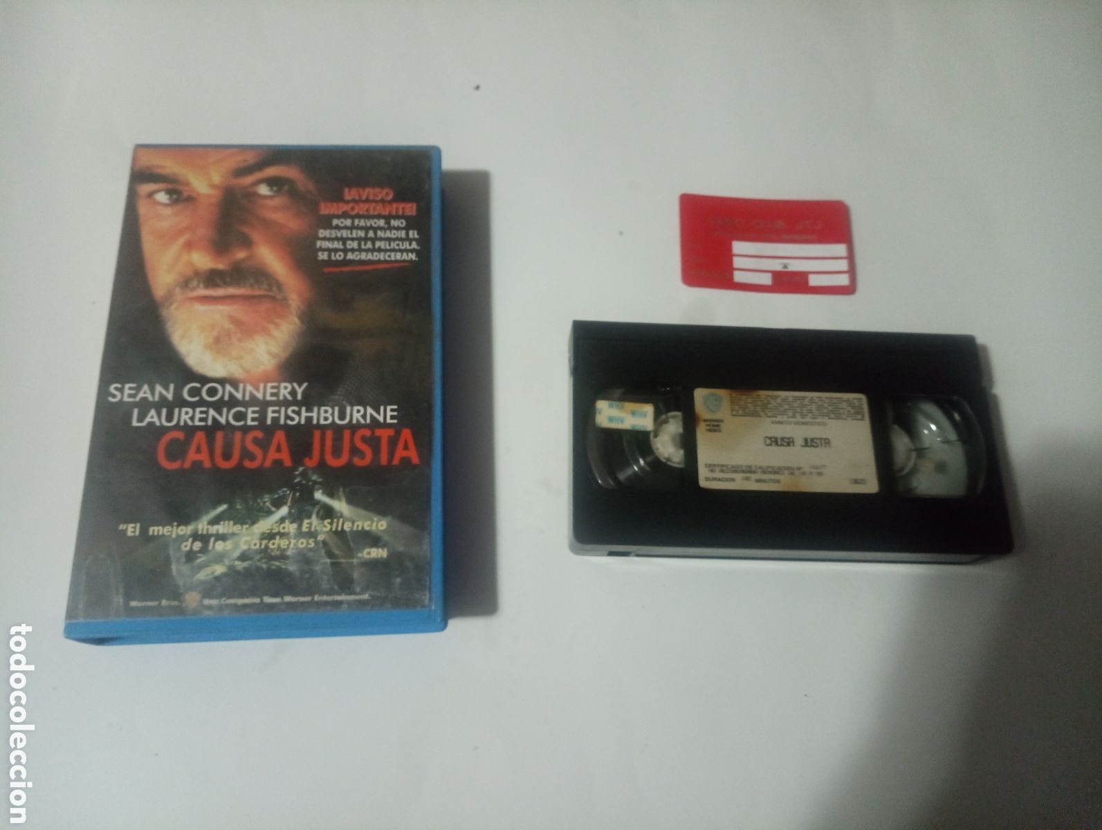 Cine: VHS Warner causa justa sean connery