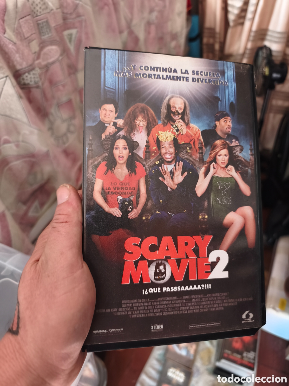 Cine: Scary movie 2 vhs caja grande videoclub