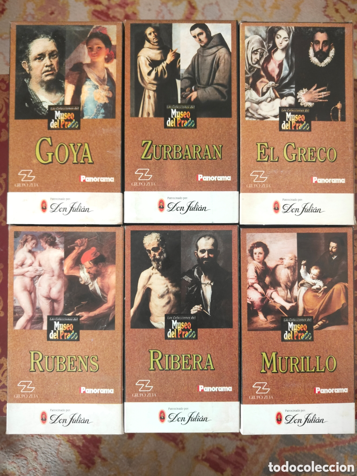 Cine: Lote 6 Cintas VHS Las Colecciones del Museo del Prado: Goya, El Greco, Vel&aacute;zquez - Grupo Zeta (1990)