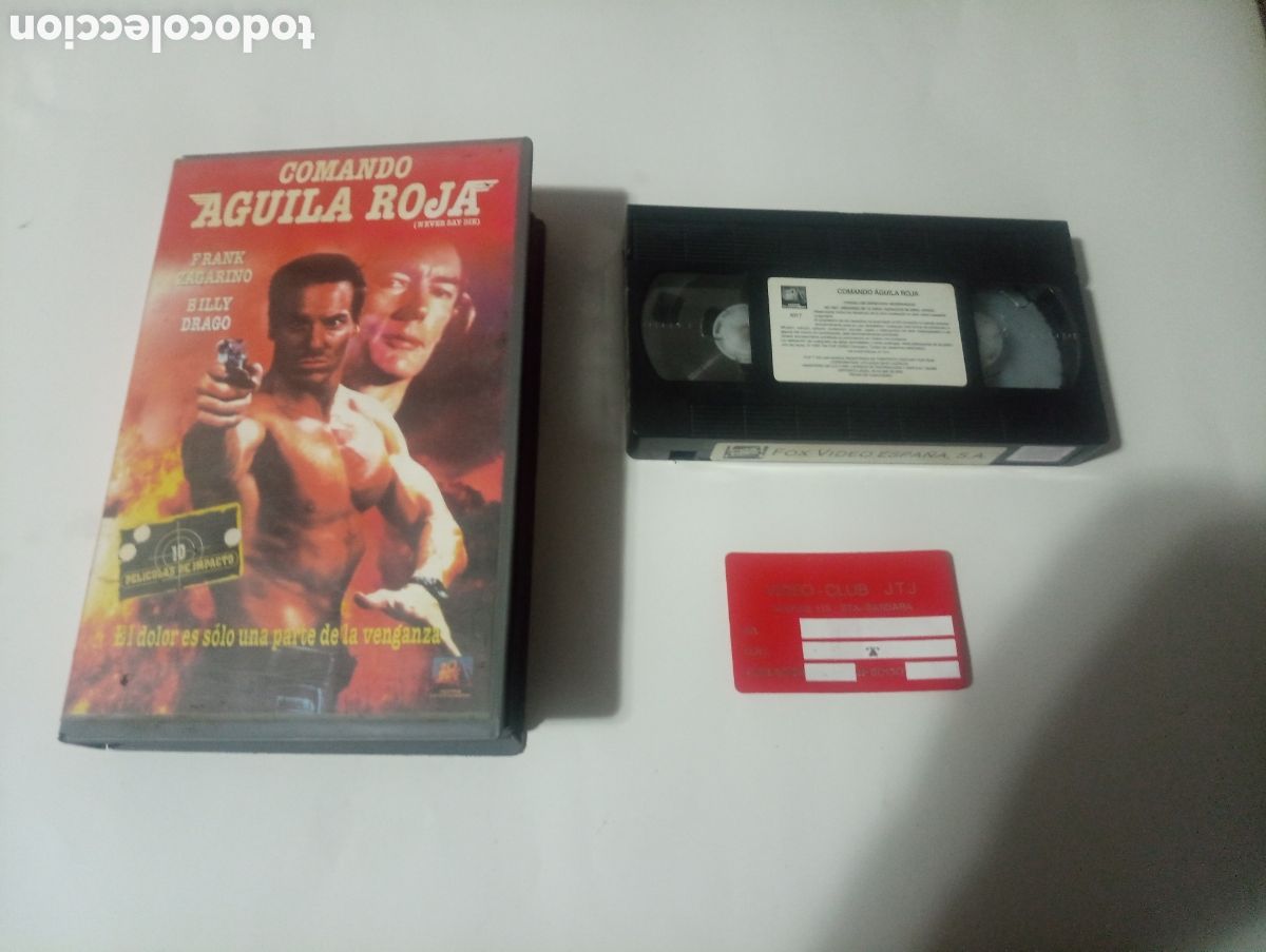 Cine: VHS COMANDO AGUILA ROJA FRANK ZAGARINO BILLY DRAGO