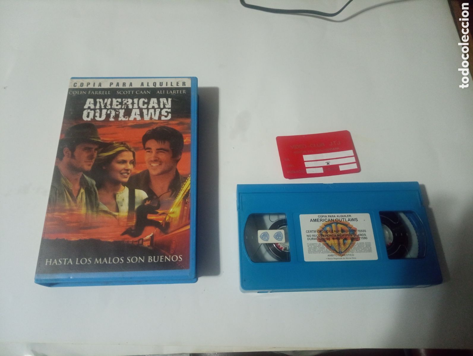 Cine: VHS Warner american outlaws
