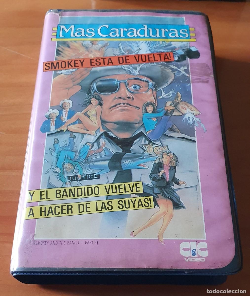 Cine: Pel&iacute;cula Vhs M&aacute;s Caraduras. Jackie Gleason. CIC V&iacute;deo 1985. Videoclub alquiler.