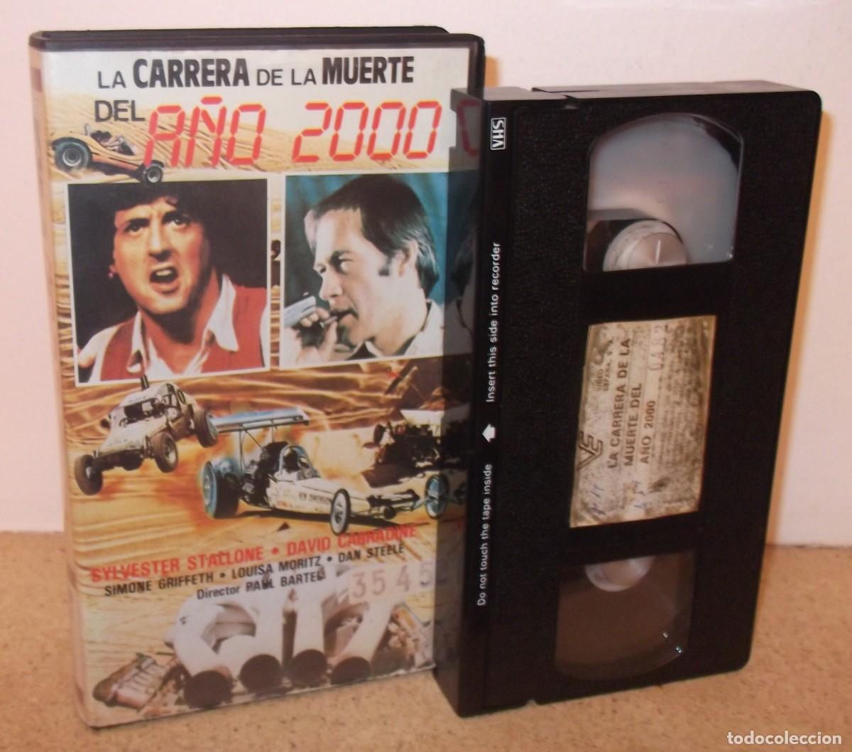 Cine: LA CARRERA DE LA MUERTE DEL A&Ntilde;O 2000 - VHS CON SYLVESTER STALLONE Y DAVID CARRADINE