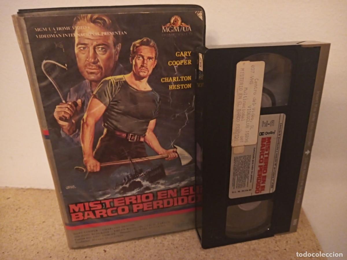 Cine: MISTERIO EN EL BARCO PERDIDO - VHS CON GARY COOPER Y CHARLTON HESTON &iexcl;UNICO EN TODOCOLECCION!