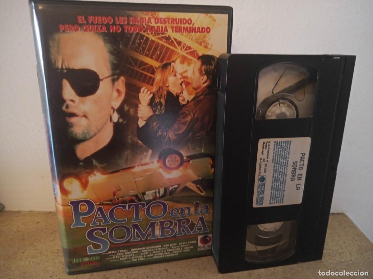 Cine: PACTO EN LA SOMBRA - VHS DE TERROR EN CAJA GRANDE Y USADO UNA SOLA VEZ