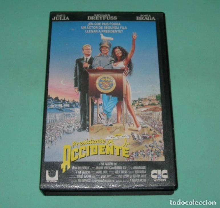 Cine: PEL&Iacute;CULA VHS PRESIDENTE POR ACCIDENTE - SONIA BRAGA - RICHARD DREYFUSS -
