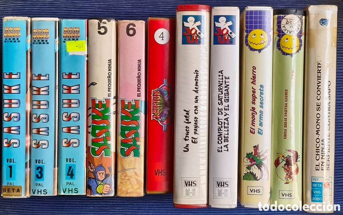 Cine: Colecci&oacute;n Sasuke (El monje de hierro) VHS y Beta