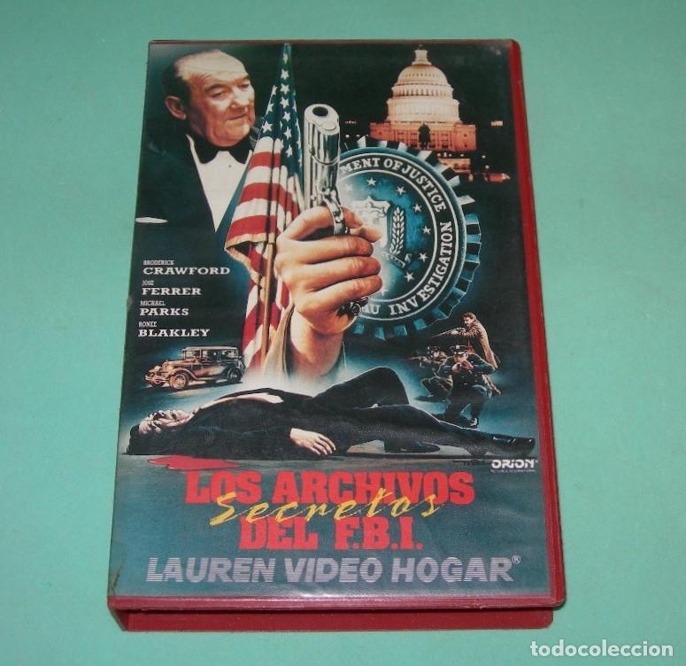 Cine: PEL&Iacute;CULA VHS LOS ARCHIVOS SECRETOS DEL FBI - BRODERICK CRAWFORD - MICHAEL PARKS -