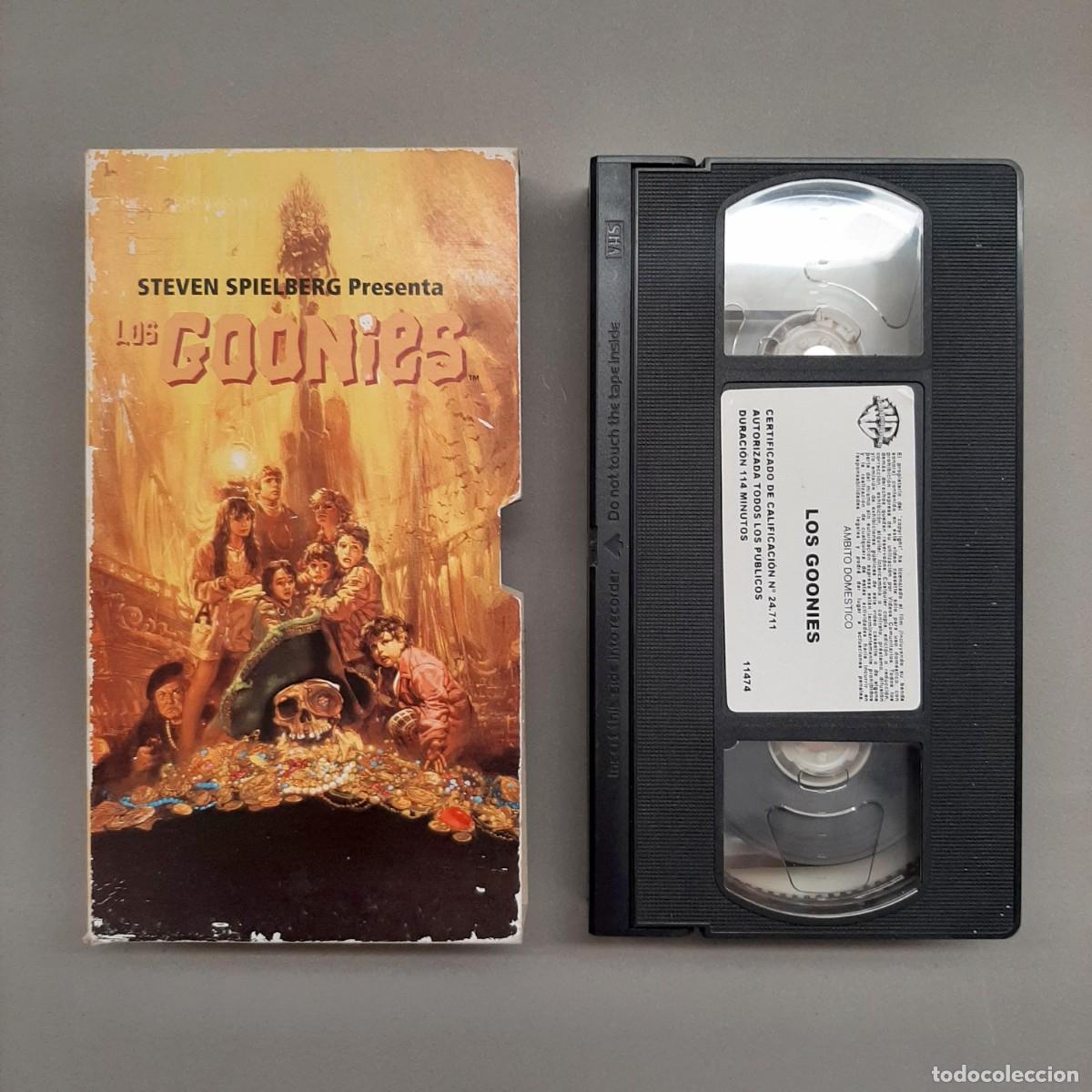 Cine: Antigua cinta de v&iacute;deo VHS pel&iacute;cula LOS GOONIES promocional de Telepizza