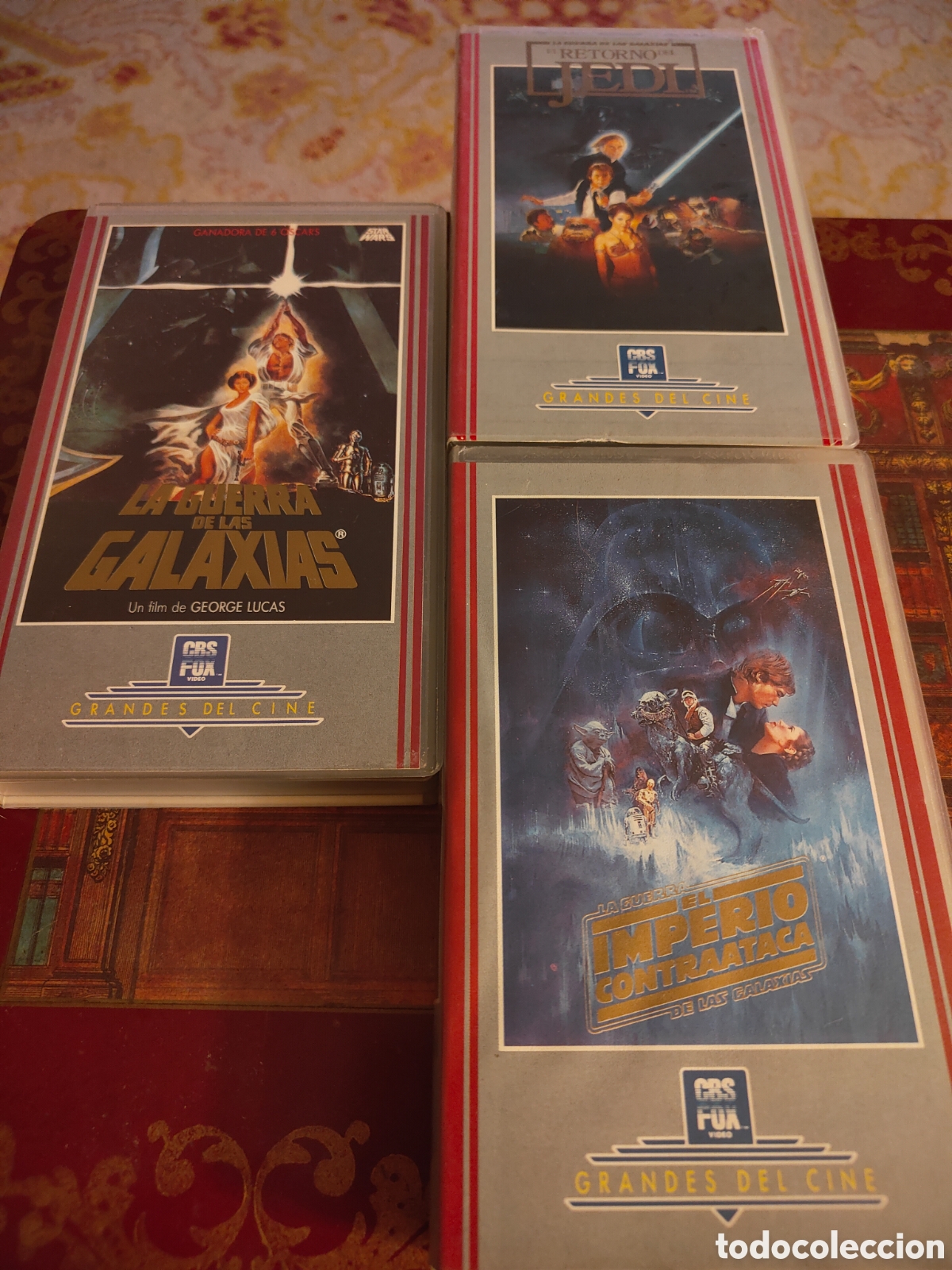 Cine: Lote 3 VHS Trilog&iacute;a Original Star Wars / La Guerra de las Galaxias - CBS/FOX Video (1990)