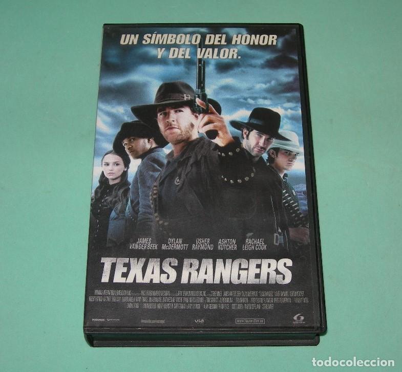 Cine: PEL&Iacute;CULA VHS TEXAS RANGERS - JAMES VANDER BEEK - RACHAEL LEIGH COOK -