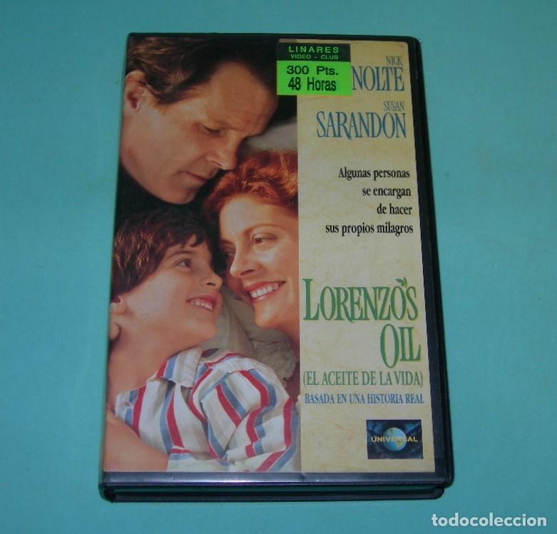 Cine: PEL&Iacute;CULA VHS LORENZO&acute;S OIL - EL ACEITE DE LA VIDA - NICK NOLTE - SUSAN SARANDON - LORENZOS OIL -