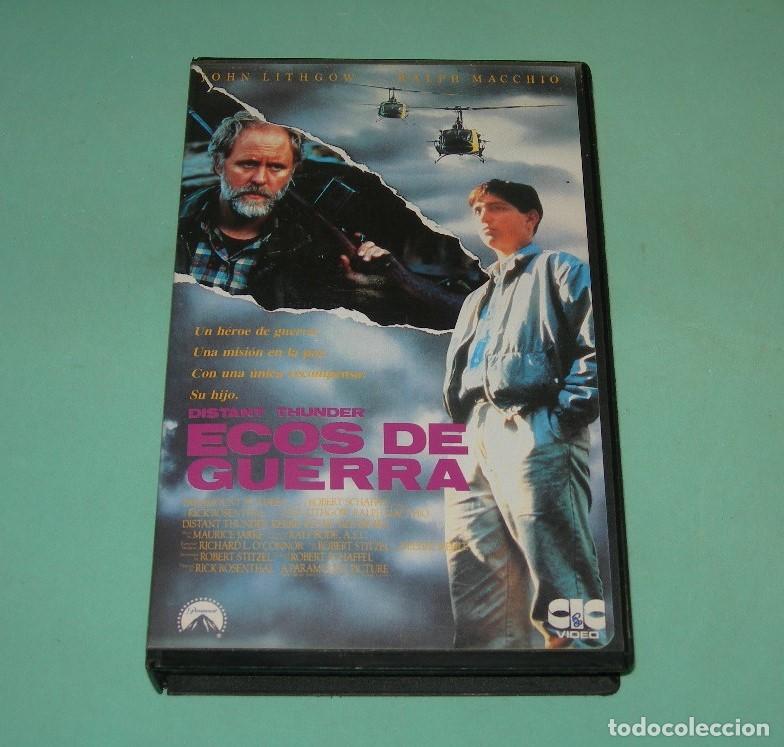 Cine: PEL&Iacute;CULA VHS ECOS DE GUERRA - JOHN LITHGOW - RALPH MACCHIO -