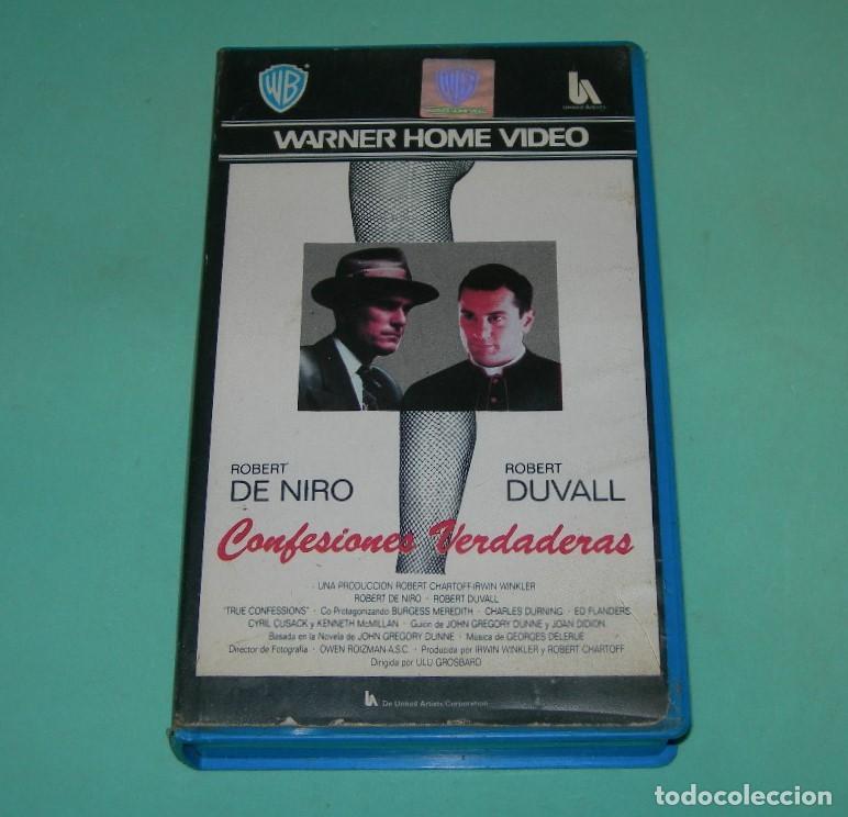 Cine: PEL&Iacute;CULA VHS CONFESIONES VERDADERAS - ROBERT DE NIRO - ROBERT DUVALL -